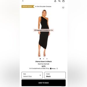 Norma Kamali Diana Gown Size Small